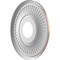Ekena Millwork Berkshire PVC Medallion (Canopies up to 5 3/4"), 13"OD x 3 1/2"ID x 3/4"P, Metallic Champagne Mist CMP13BEECE - alternate 4